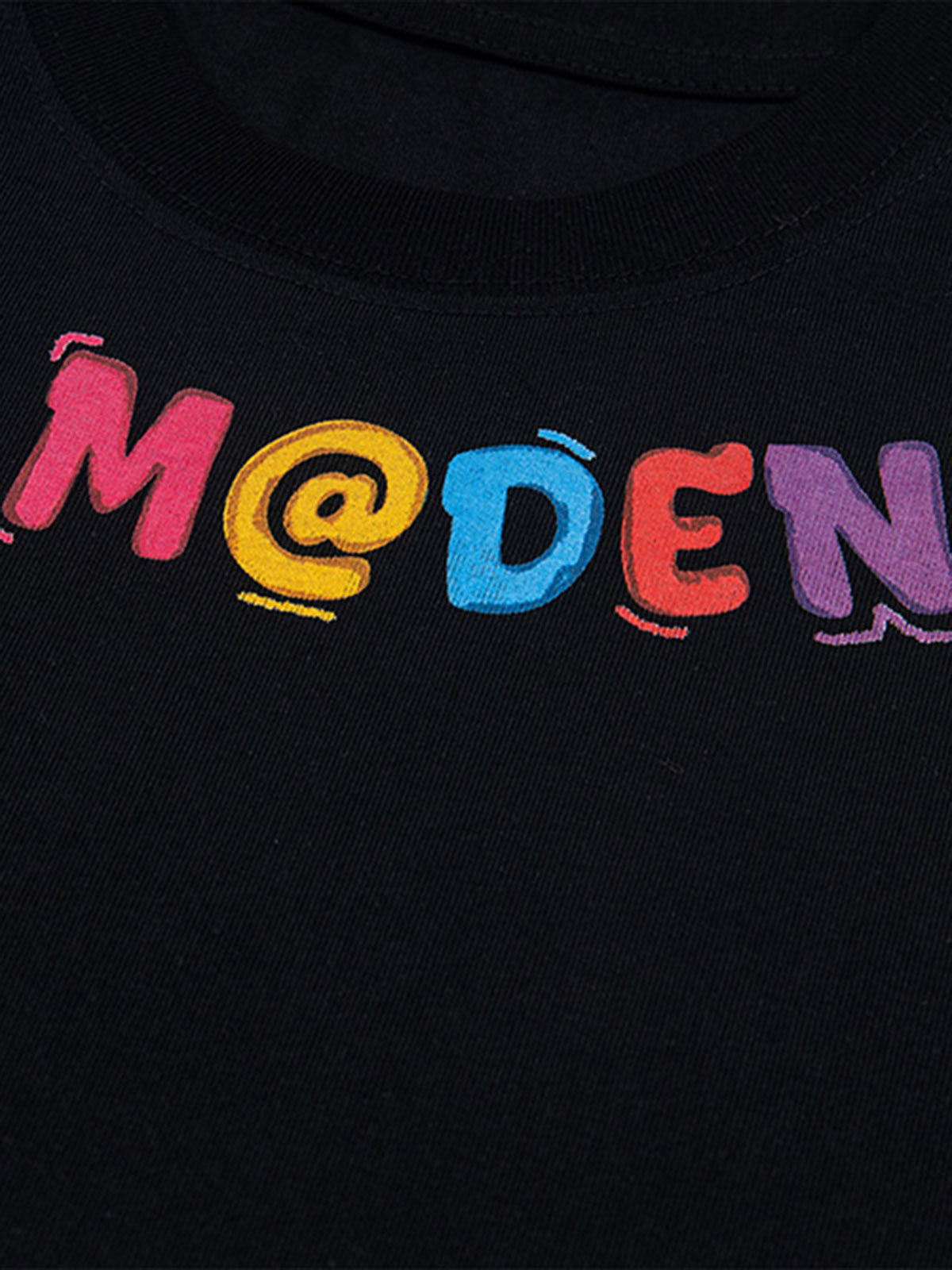 Colorful Fun Pattern Crew Neck T-Shirt